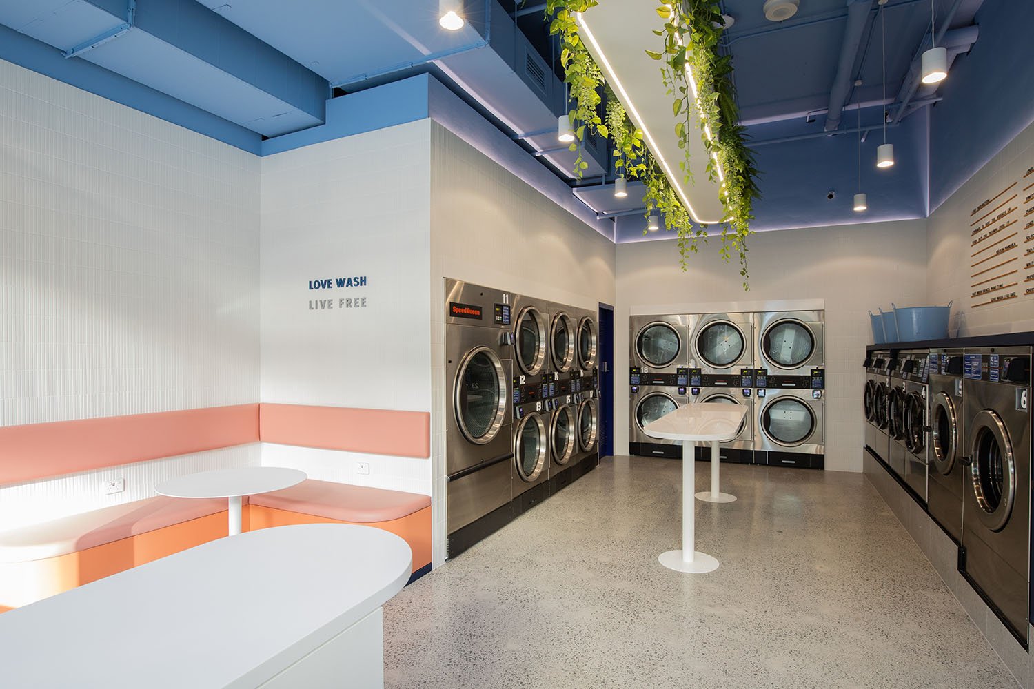 Washers and dryers at Love Wash Mascot